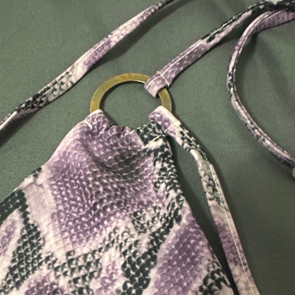 Fashion Nova Lavender Snake Print Bikini - Picture 9 of 11